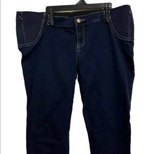 Liz Lange Maternity Jeans Straight Leg Size Large